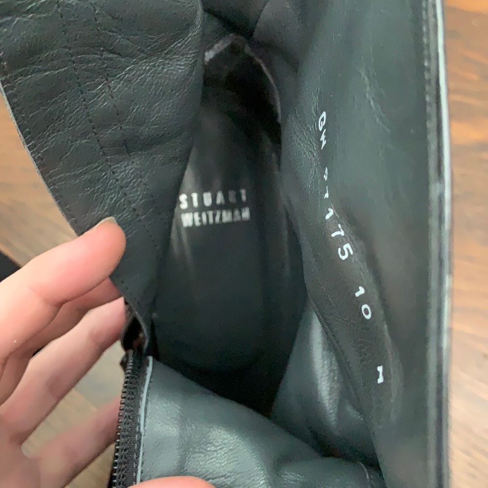 Stuart Weitzman Black Patent Leather Boots - Picture 11 of 14